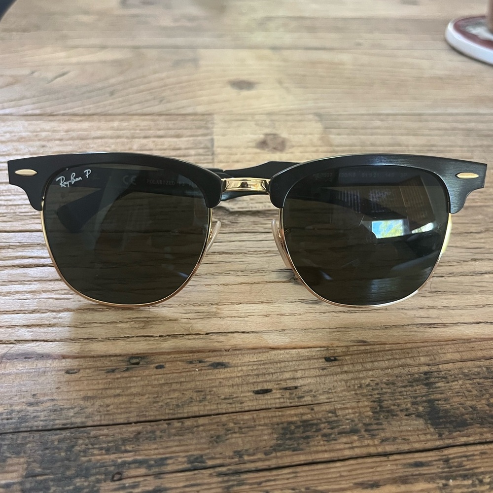 Ray-Ban Classic Black and Gold Sunglasses